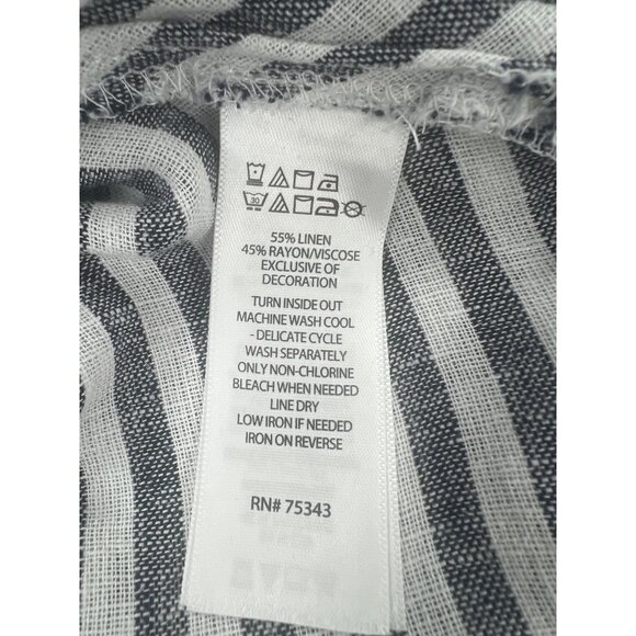 Joie Striped Sleeveless Maxi Dress With Back Tie Detail Medium - Picture 7 of 9